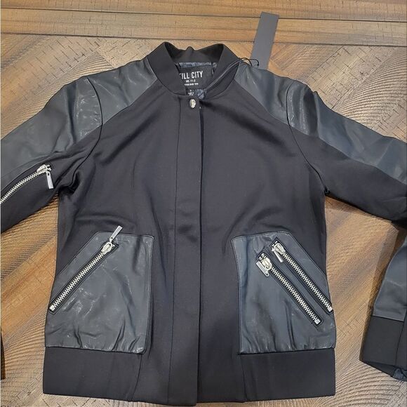 Kill City Bomber Jacket Small Black Fully Lined - Picture 2 of 10